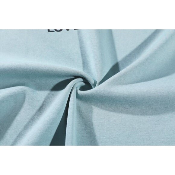 Cotton Women’s Pajama Set 2 Pcs Short Sleeve Pullover Top Sleepwear Long PJ Pant - Picture 3 of 10